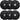 Set of 25 lb black rubber weight plates, C-A-P knurled grip, steel center hole