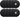 Set of black rubber weight plates with center hole, 10 lb barbell fitness plates
