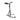 Black steel stand-up yoga trapeze bar holder with adjustable base and pull-up handles