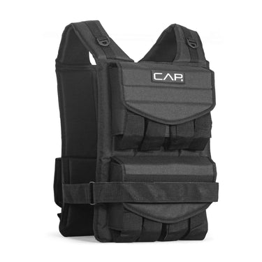 Black fabric backpack with padded straps, front organizer pocket and CA logo patch