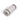 Yoga mat rolled up in light gray with black straps, non-slip foam material