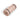 Yoga mat roll in light pink cork material with black strap detail