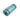 Turquoise yoga mat roller with ribbed foam texture and black straps, durable EVA material