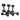 CAP Cast Iron Hex Dumbbell, Black