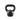 Black steel kettlebell handle grip with textured coating for secure workout holds
