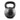 Black metal kettlebell weight with textured grip and molded handle for strength training