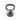 Gray kettlebell cast iron grip with textured rubber coating