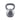 Gray kettlebell with textured finish, cast iron grip and durable handle for strength training