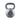Dark gray ceramic vase with textured speckled finish and round loop handle