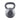 Dark gray stone bottle vase with textured finish and handle-shaped cutout