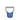 Blue rubber handle carabiner hook with 15kg load rating, stainless steel clasp