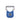 Blue insulated exercise kettlebell with comfort grip and stainless steel handle