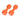 Orange dumbbell set for fitness, rubber-coated grip, pair