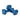 Blue dumbbells exercise weights made of textured rubber grip for strength training