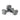 Gray foam dumbbell set with textured grip for strength training