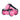 Tone Fitness 1 lb pink foam dumbbell pair with black non-slip grips