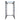 Black steel power rack with blue pull-up grips and adjustable multi-height steel pin holes