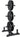 CAP Elite Bumper Plate Weight Set with 6 Post Storage Rack | Black
