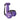 Purple dumbbell handle grip with textured rubber pads for weight lifting, anti-slip foam material