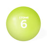Tone Fitness 6 lime green exercise ball, durable anti-burst fitness material
