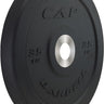 Black C.A.L.F. outdoor spike ball—textured rubber sole with engraved traction pattern