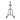 FUEL black steel punching bag stand with round base and adjustable mounting post