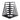 Black metal step ladder with 4 non-slip steps and sturdy frame