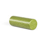 Green fabric cylinder cushion bolster pillow cover with textured surface