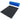 Yoga mat foldable set in blue and black textured non-slip foam
