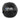 3FULL black medicine wall ball, leather with grip seams and 12lb/5.4kg weight marking