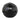 FUEL medicine ball, black leather-look 25 lb with textured grip and stitched panels