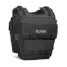 CAP black fabric backpack with padded straps and front utility pocket