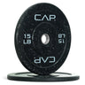 Black disc golf basket target with CAП logo, speckled metal steel construction