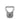 Gray stainless steel keychain carabiner loop with secure latch closure