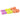 Set of numbered dumbbells, pink, yellow, green, and orange rubber weights with textured grip