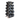 CAP Rubber Hex Dumbbell Set with Rack | 150-lb